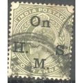 India 1902 - SG O60 - KEV11 4a olive green (OHM...