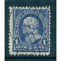 Used 264 1c Benjamin Franklin Just Clears M02937