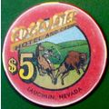 Edgewater. $5 Casino Chip. Laughlin, NV. L96.