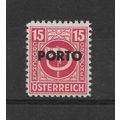 Austria.D962 15g Posthorn (Red).Mounted Mint.Aug22