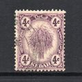Malaysia (Kedah) - 1922-40 - 4c Violet (sg54) Used