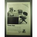 1969 Kodak Recordak Microfilm Systems Ad - Time Her