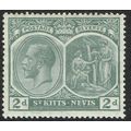 St. Kitts Nevis 1920 2d Slate Grey wmk Mult Cro...