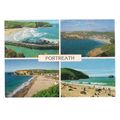 PORTREATH, CORNWALL.. used postcard. multiview ...