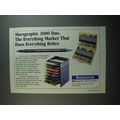 1991 Staedtler Marsgraphic 3000 Duo Marker Ad - The Everything Marker