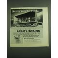 1971 Samuel Cabot Stains Advertisement - So very good for wood