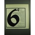 1971 Massachusetts Tourism Advertisement - 6¢ rewarded