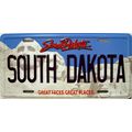 South Dakota License Plate Novelty Fridge Magnet