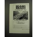 1961 Miami Beach Florida Ad - Miami Beach has everything for everyone.. always!