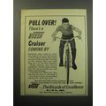 1969 Vista Cruiser Bicycle Ad - Pull over! There's a Vista cruiser coming by