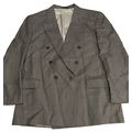 Oscar de la Renta Mens Blazer Gray Double Breas...