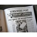 THE YORKSHIRE POST ALL 2009 FRONT PAGES NEWSPAP...