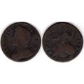 Great Britain. George II. Halfpenny 1738. dy21074