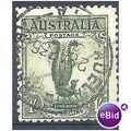 Australia 1932 SG140 1s Green Superb Lyrebird F...