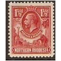 Northern Rhodesia KGV 1925 1½d Carmine Red Moun...