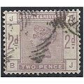 1883 SG189 2d Lilac Fine Used "BJ" . .