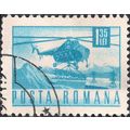 ROMANIA, AIR, Transport helicopter, blue 1971, ...