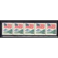2280 25c U.S. Flag Fine MNH PNC 4/5 KA9118