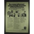 1978 New York Life Insurance Ad - Uncertain Retirement