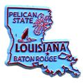 Louisiana The Pelican State Fridge Magnet