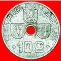 OCCUPATION BY GERMANY ~ DUTCH: BELGIUM★ 10 CENT...