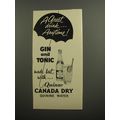 1952 Canada Dry Quinac Quinine Water Ad - A great drink.. anytime