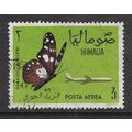 SOMALIA 1964 BUTTERFLY AIRPLANE AIRMAIL USED 3s