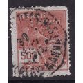 Brazil Postmark 599 Reis with France hand stamp...