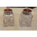 Norway Guilloche & Silver Crystal Salt & Pepper...