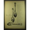 1961 Tiffany Silverware Advertisement - Faneuil, English King and Provence