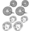 GE Drip Pans and Stove Burner Element Unit Set,...