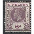 St Helena 1913 SG86 6d Dull & Deep Purple Mount...
