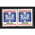 O135 20c Eagle Very Fine MNH Pair PA2184