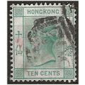 1884 SG37 10c Deep Blue-Green Wmk Crown CA Good...