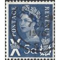 SCOTLAND, Queen Elizabeth II, Machin, blue 1968, 5d, #4