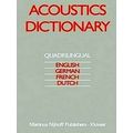 Acoustics Dictionary