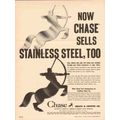CHASE BRASS COPPER COMPANY 1954 sells stainless...