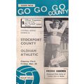 STOCKPORT COUNTY v OLDHAM ATHLETIC football pro...