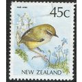 New Zealand 1988 Native Birds 45c Multicoloured...