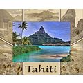 Tahiti Laser Engraved Wood Picture Frame Landsc...