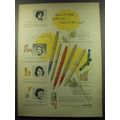 1959 Sheaffer's Lady Sheaffer Pens Ad - Class of 1960 picks the pen of the year