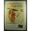 1959 Sheaffer's PFM Pen Advertisement - Bold new Pen designed for Men Sheaffer's