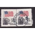United States Postmark Bingham 1984 Flag over S...