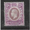 SOMALILAND 1921 GV WMK MULTI CROWN CA 2A MINT SG62