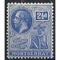 Montserrat 1916 SG52 2 1/2d Bright Blue Mounted...