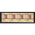 1615av 7.9c Drum Fine MNH Dry Gum S/4 PreCnx CA...