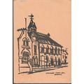 Cardigan, Ceregion - Town Hall - art postcard -...