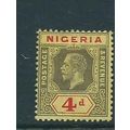nigeria stamp nigeria sg24a die 2 hm sg 24a 4d