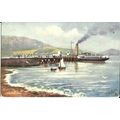 KIRN PIER & CSP STEAMER Tuck Oilette Postcard (...