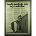 1974 ATA American Trucking Association Ad - Job on Line